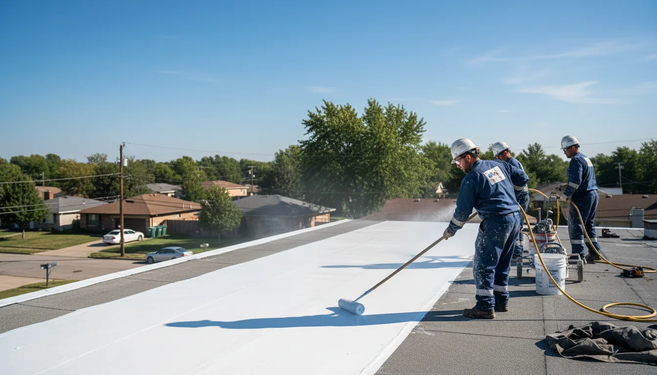 Commercial roof coating in Springdale, WA near me